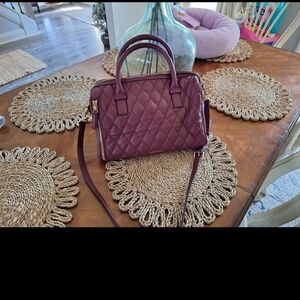 Elegant Quilted Handbag - Purple